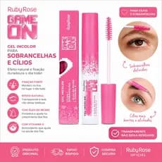 Gel Incolor para Sobrancelhas e Cílios Ruby Rose Game On – Fixação Natural