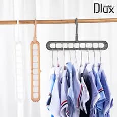 Ambito Dlux Cabide Mágico Organizador 9 Furos Retrátil MultiDobrável 360º Bege