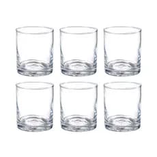 jogo com 6 Copo baixo Dia a dia cilíndrico Wisk / Bebidas em vidro 310ml 9cm Dynasty