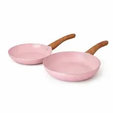 Kit 2 Figrideiras 22/26cm Sahara Cerâmica Antiaderente Rosa