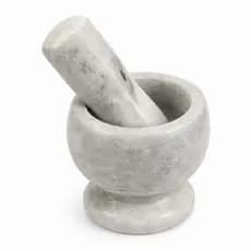 Pilão De Pedra Mármore Com Socador Ke Home