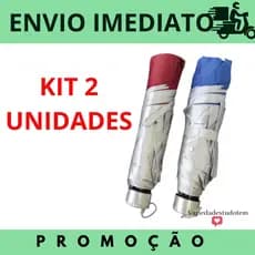 2 UNIDADES Sombrinha Guarda Chuva Dupla Face Raios Uv Liso Contra Vento