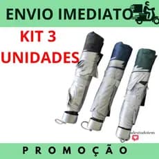 3 UNIDADES Sombrinha Guarda Chuva Dupla Face Raios Uv Liso Contra Vento