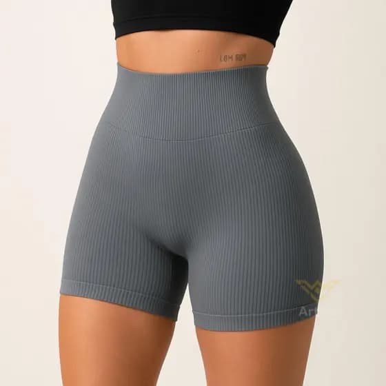 Shorts Fitness Canelado Academia Zero Transparencia Feminino LP