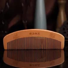 Pente De Madeira Barba Cabelo Antiestético