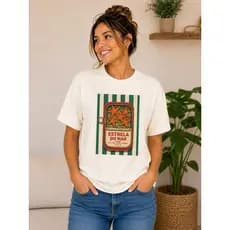 Camiseta Feminina Estrela do Mar Estampada 100% Algodão T-Shirt Casual Moda Tendência