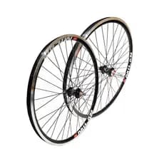 Par de  Roda 26 Aero C/ Cubo Rolamentos Alumínio Montada