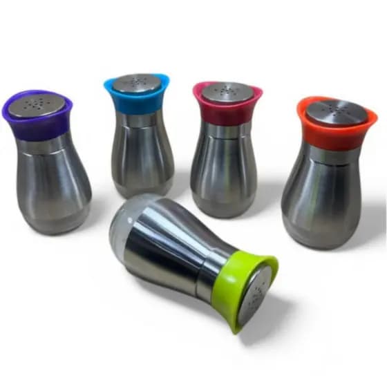 Porta Condimentos/Saleiro/Pimenteiro|Vidro/Inox 120ml