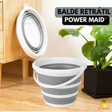 Balde Retrátil Dobrável de Silicone 10L  Multiuso Para Limpeza Camping Pesca Lavagem  Carro Compacto Barato Frete Grátis