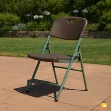 Cadeira Dobrável Compacta Retrátil De Aço Reforçado Multiuso Camping Varanda Jardim Área Externa Escritório Até 100kg