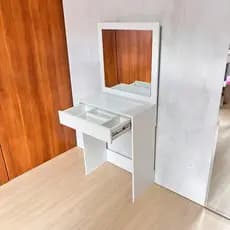 Penteadeira 60cm com Espelho 50x50 Gaveta com Divisória em MDF