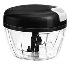 Processador Triturador Manual De Alimentos 500ml Preto