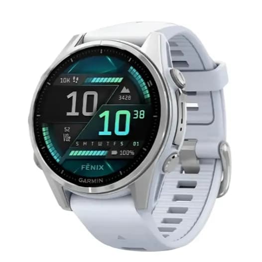 Relógio Gps Garmin Fenix 8 43mm Amoled White!Lacrado!