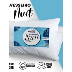kit com 4 unidades Travesseiro Nuit – Conforto e Proteção para Suas Noites