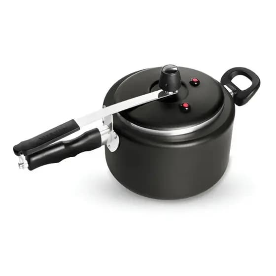 Panela De Pressão 4,5 Litros válvula dupla Preto Patolux