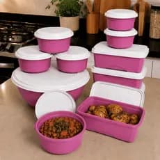Kit 11 Potes Organizadores Cozinha Mantimentos Para Freezer E Microondas