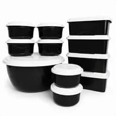 Kit Potes Organizadores Cozinha 11 Unidades Com Tampa