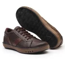 Sapatenis Masculino Casual em Couro Sintético com Elástico super Confortável