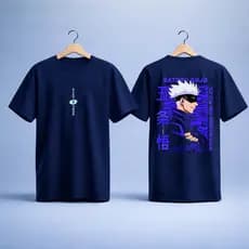 Camiseta Anime Gojo Satoru 100% Algodão Conforto Total camisa anime