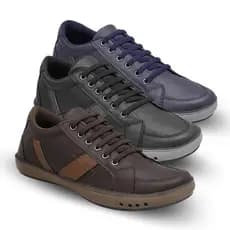 Kit 3 Pares Tênis Casual  Conforto e Praticidade para o Dia a Dia sapato bonito tenis estiloso