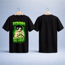 Camiseta Super Poderosa Treino na força Do Ódio Academia Crossfit Streetwear Algodão Confortável