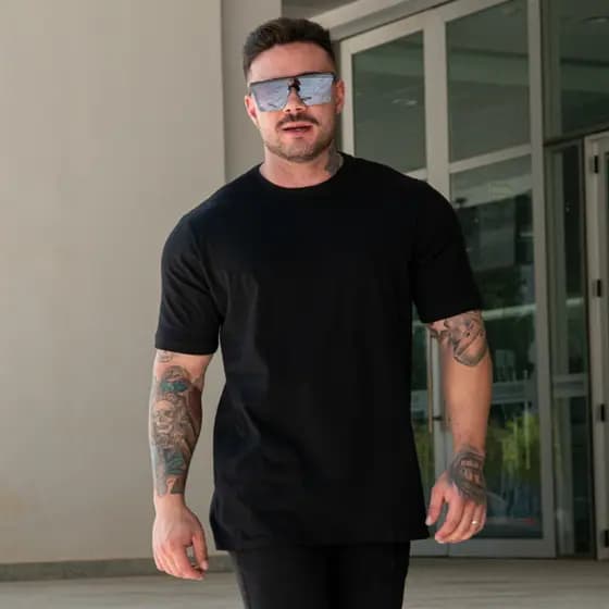 Camiseta Oversized Masculina Básica  Algodão Premium Estilo e Qualidade
