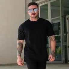 Camiseta Oversized Masculina Básica  Algodão Premium Estilo e Qualidade