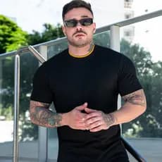 Camiseta Masculina Básica Moda Verão Qualidade Premium