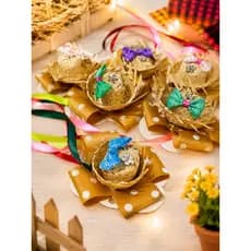 Presilha de Cabelo Festa Junina com Mini Chapéu de Palha Artesanal/ Diversas Cores e Modelos