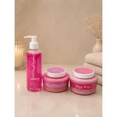 Kit Skincare Alleva Rose Essence + Sabonete Líquido + Esfoliante + Body Cream/ Avulso ou Kit Completo