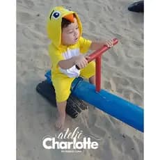 Macacão Pintinho Amarelo Infantil Fantasia Bebê Diversos Tamanhos Personalizado