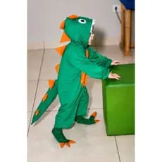 Fantasia macacão Dinossauro em malha helanca  personagem infantil