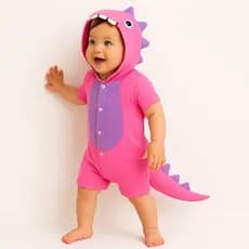 macacão Dinossauro  personagem infantil menino e menina
