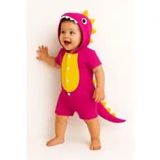 macacão Dinossauro  personagem infantil  menina