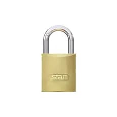 Cadeado Segurança Stam Original Zamac Latonado 20mm | Stam