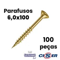 Parafuso Para Madeira Mdf Philips 6,0x100 100un - Caixa