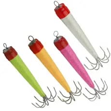 Kit Iscas Zangarilho de Chumbo Para Pesca De Lula Colorido 30g 7cm (vários kits)