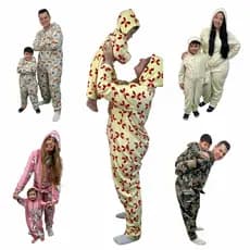 Pijamão pais e filhos em soft fleece, pai e filho, pai e filha, mãe e filho, mãe e filha