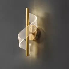 Arandela de Parede Led Espiral Acrilica Nórdica Brilho Ondas Decorativa 2w 110v/220v