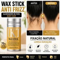 Wax Stick Anti Frizz 75g Bastão De Cera Modeladora Alinhador De Fios Baby Hair Controle De Frizz Longa Duração