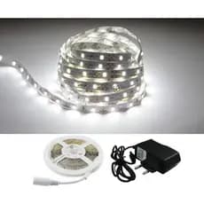 Fita De Super Led 3528 12v Branca Fria Branca Quente Branco Neutro Ip20 5mts 300 Leds - Com e Sem Fonte