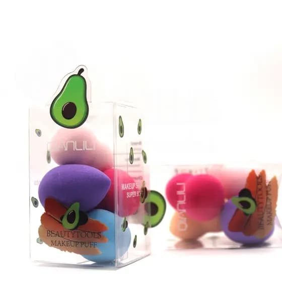 Kit 4 Mini Esponja Gota  - Para rosto e Maquiagem Base E Corretivo