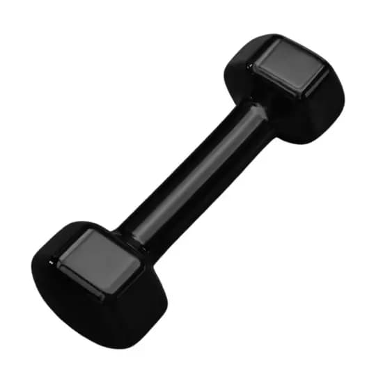 Par de Halter Sextavado Emborrachado 1kg Academia Musculação Fitness