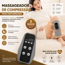 Massageador Aquecido Para Panturrilha Vibração Alívio De Dor e Circulação Pressão de ar Pernas