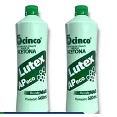 Kit 2 Removedores De Esmalte Lutex  Ap Eco - 500 Ml