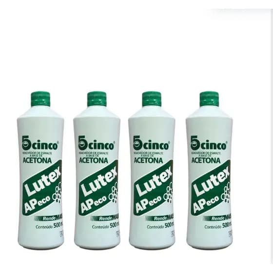 Kit 4 Removedores De Esmalte Lutex  Ap Eco - 500 Ml