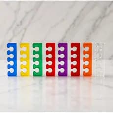 Separador de Dedos Silicone para Manicure e Pedicure Lavável Confortável Profissional Unhas