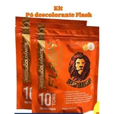 2 Unidades de Pó Descolorante FLASH Ultrarrápido 300G - Leon Barber