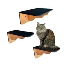 Kit 2 Degraus 1 Prateleira Para Playground Em Mdf Para Gato
