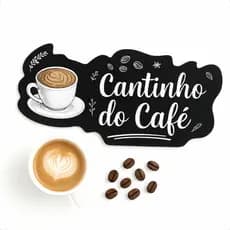 Quadrinho Cozinha Aconchego - Frase Cantinho do Café